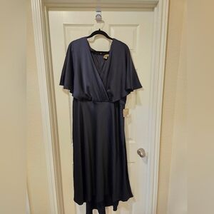 Taylor Midnight Wrap-Front Maxi Dress